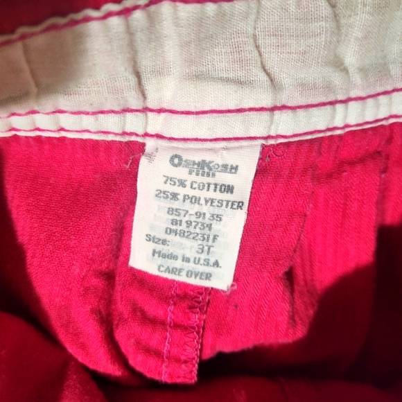 Vintage OshKosh B'gosh Pink Corduroy Overalls Size 3T - Picture 6 of 6